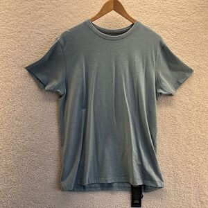 Kenneth Cole The Sustainable Knit T-Shirt Aqua Melange Size Medium‎